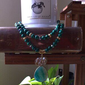Agate Stone Statement Necklace